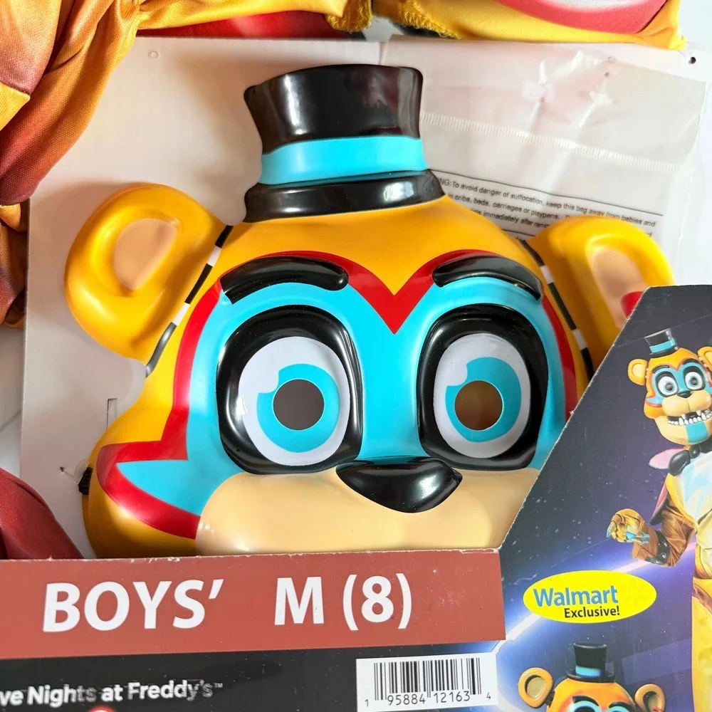 Five Nights at Freddy's Security Breach Glamrock Freddy Costume Boys M 8